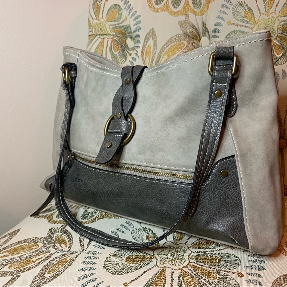 BOC BORN Concepts Gray Shoulder Bag Handbag - Picture 1 of 6